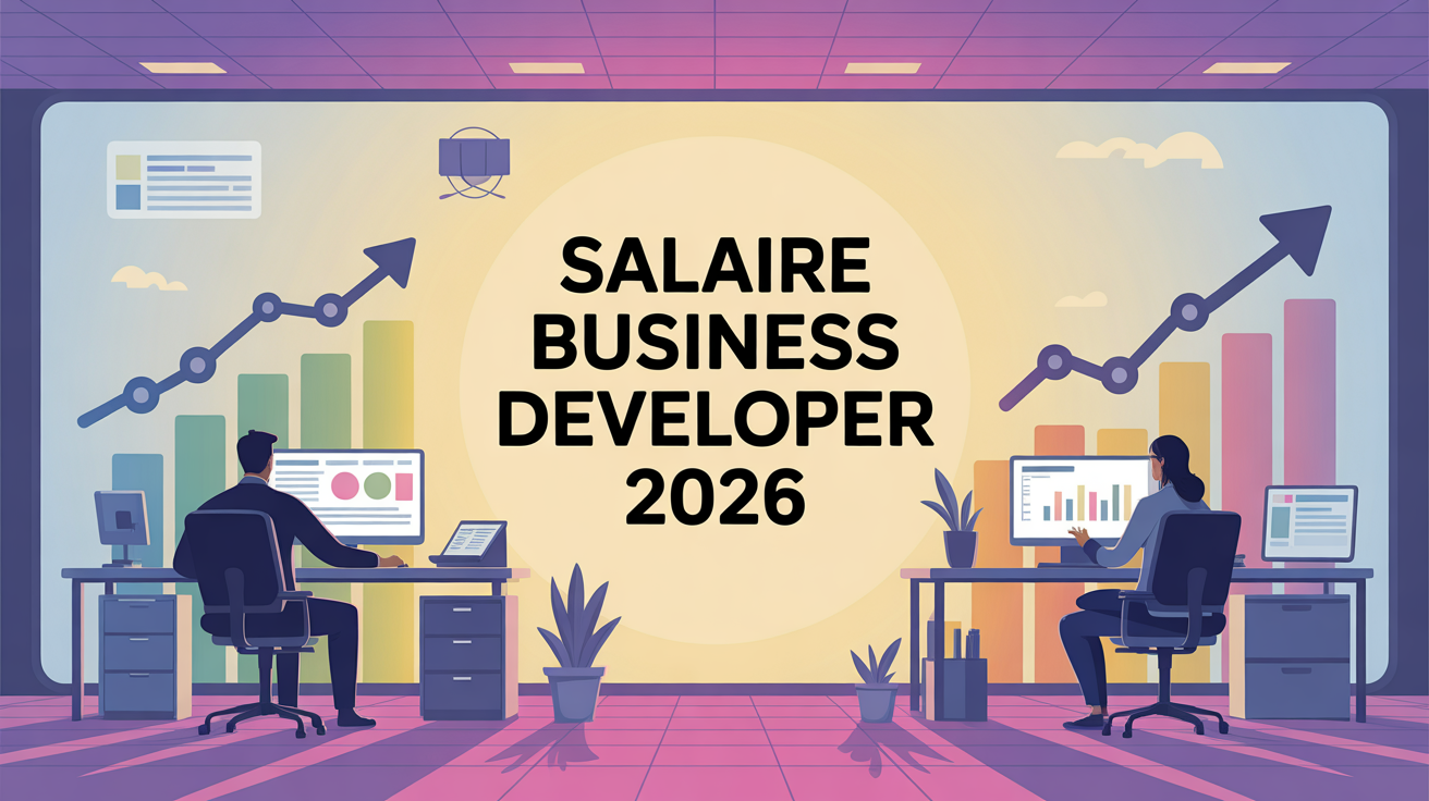 Infographie salle de réunion Salaire Business Developer 2026