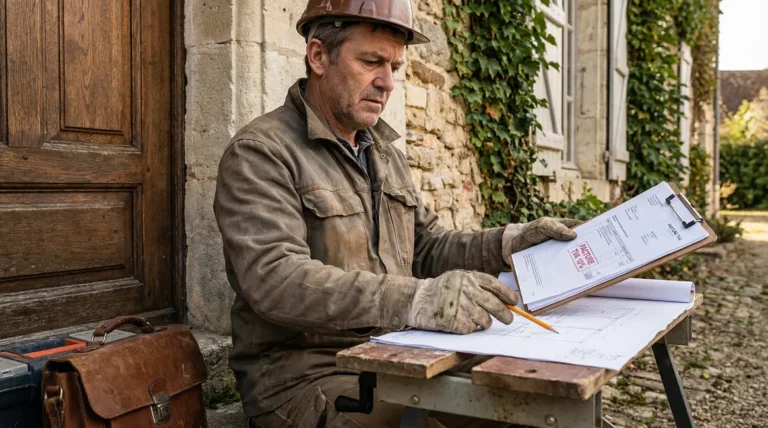 Artisan vérifie facture mention TVA 10 pourcent logement