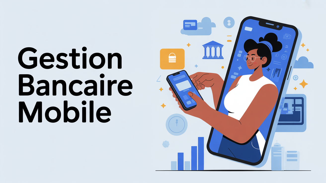 Personne utilisant smartphone pour gestion bancaire mobile appli la banque postale