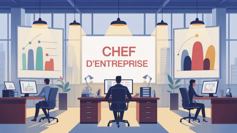 bureau chef d entreprise stylise gestion