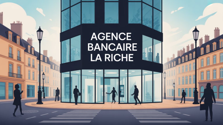 credit agricole la riche facade agence quartier
