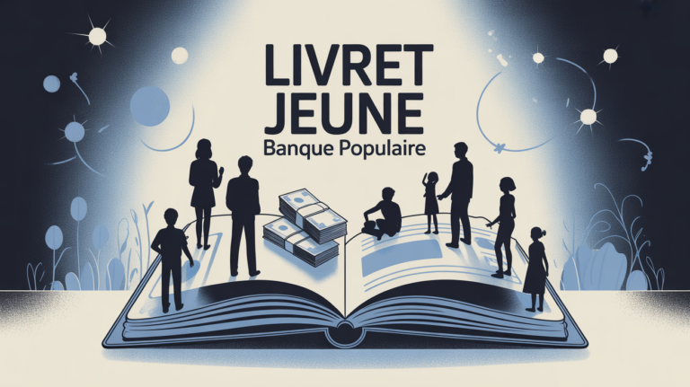 illustration livret jeune banque populaire carnet ouvert