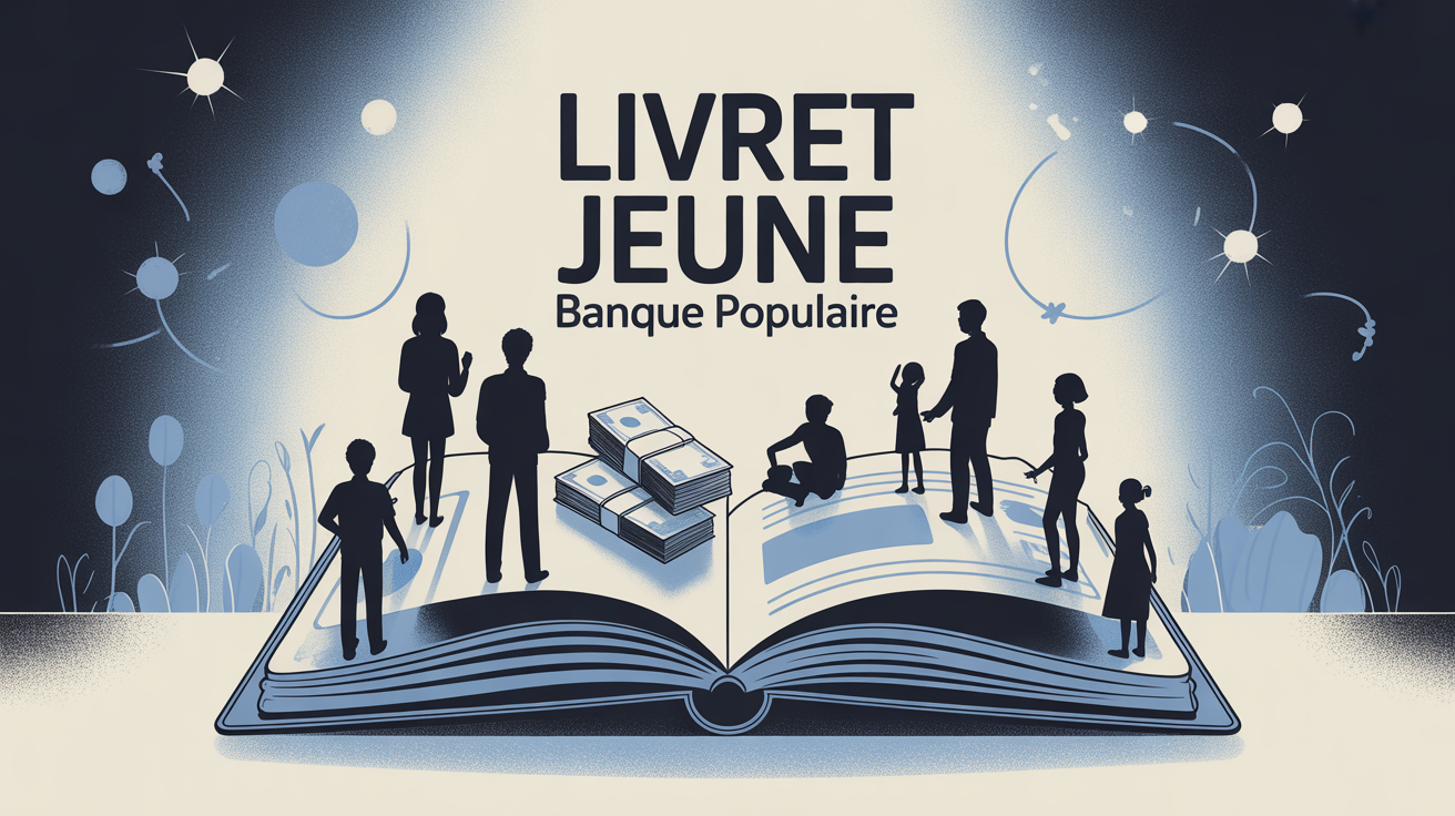 illustration livret jeune banque populaire carnet ouvert
