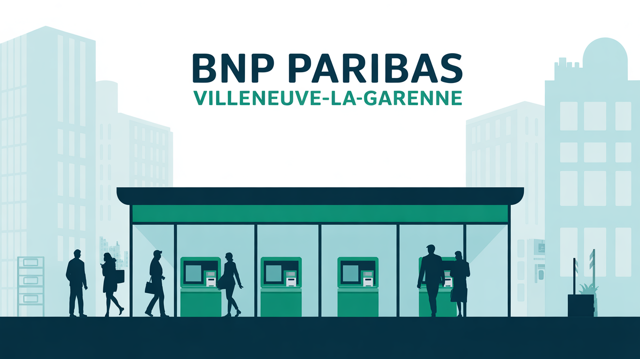 agence bnp paribas villeneuve la garenne illustration urbaine