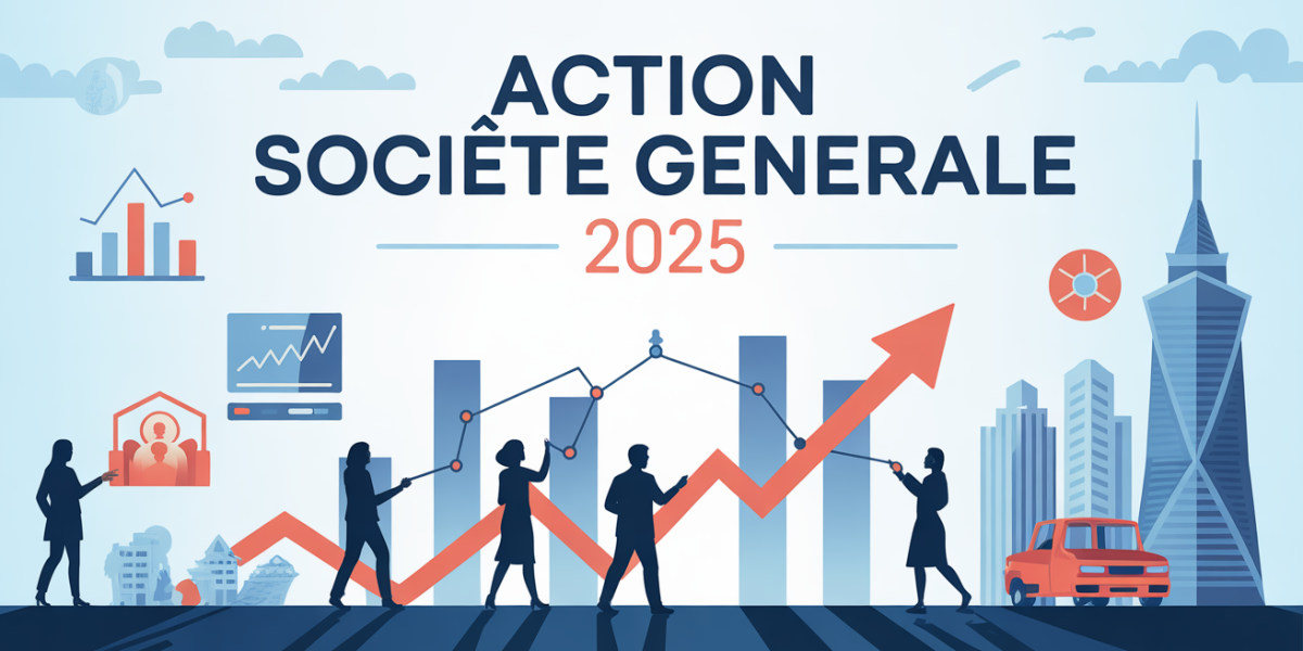 Action Societe Generale 2025 graphique marche bancaire