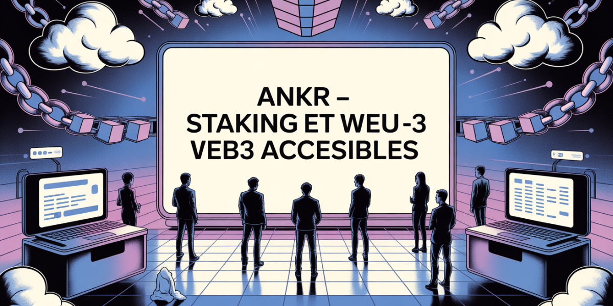 Réseau connecté Ankr Staking Web3 écran central