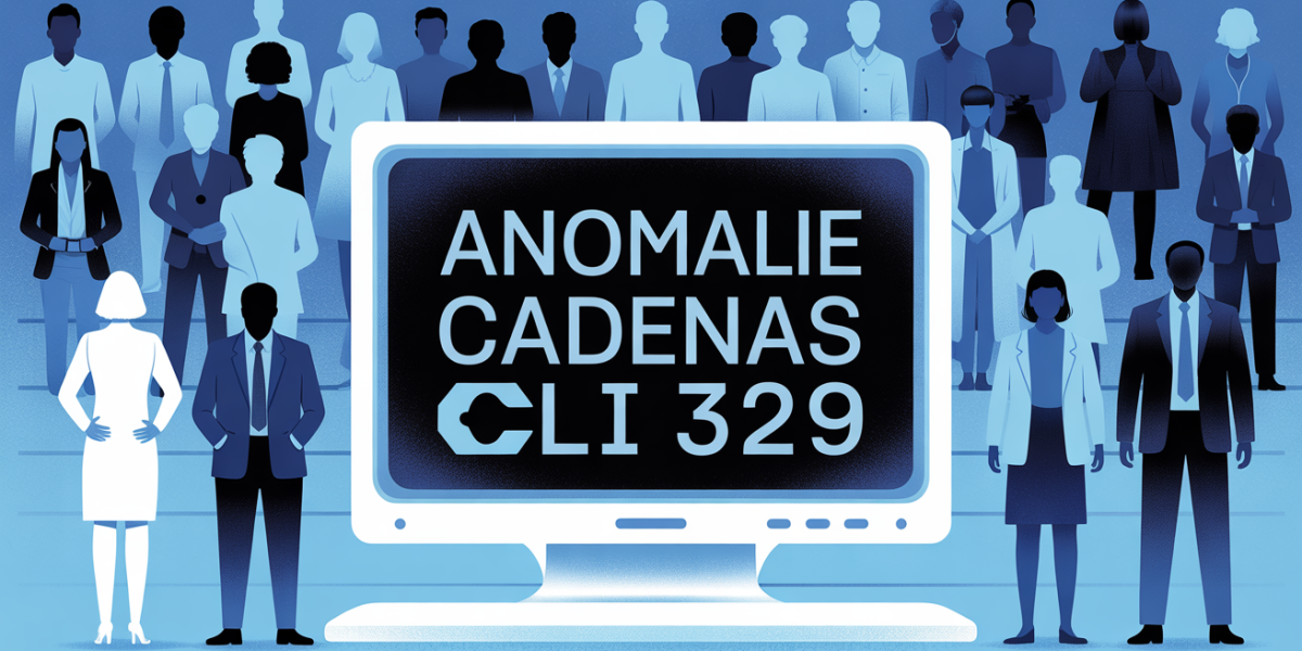 Ecran verrouille Anomalie CLI 329 Banque Populaire