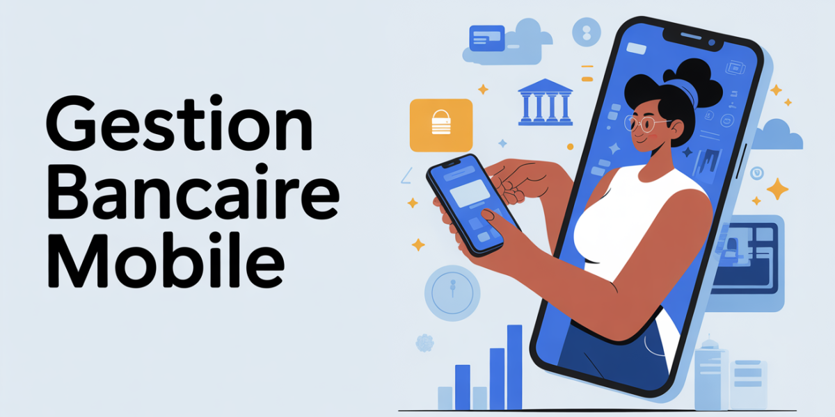 Personne utilisant smartphone pour gestion bancaire mobile appli la banque postale