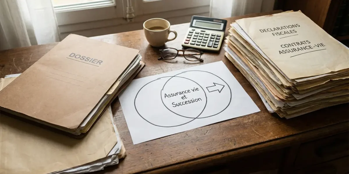 Documents et graphique assurance vie succession