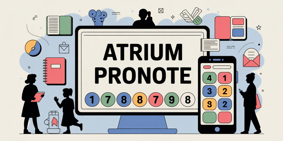 Dashboard Atrium Pronote ordinateur mobile silhouettes