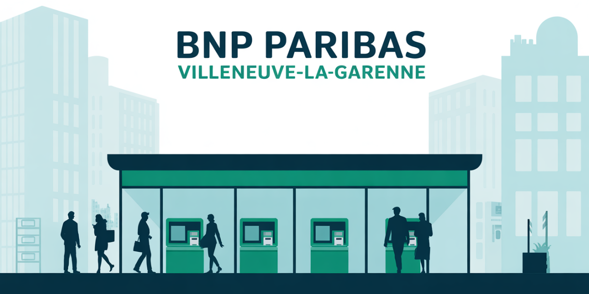 agence bnp paribas villeneuve la garenne illustration urbaine