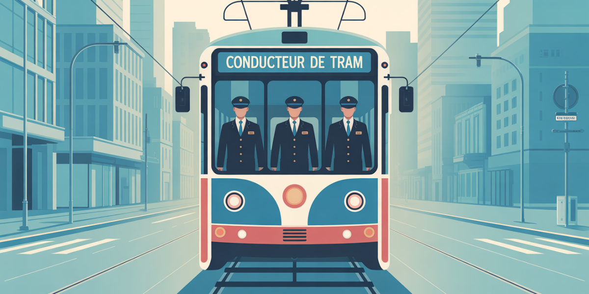 comment devenir conducteur de tram sur fond urbain