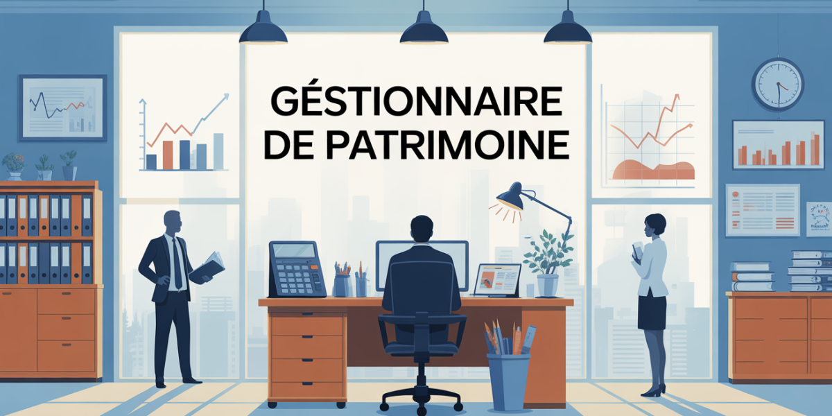 illustration bureau gestionnaire de patrimoine