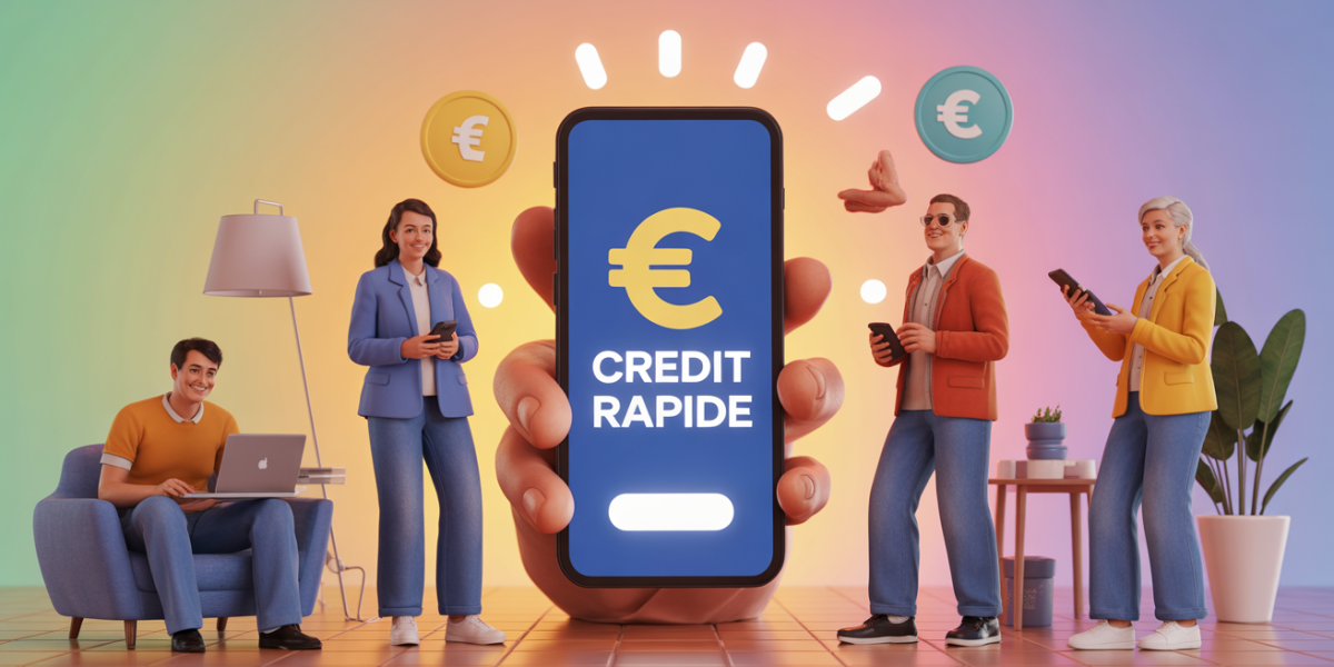 personnages devant ecran credit rapide