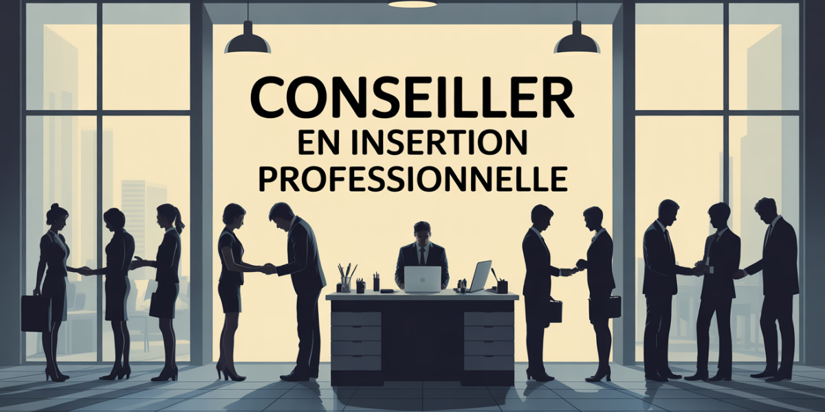 devenir conseiller en insertion professionnelle silhouettes bureau