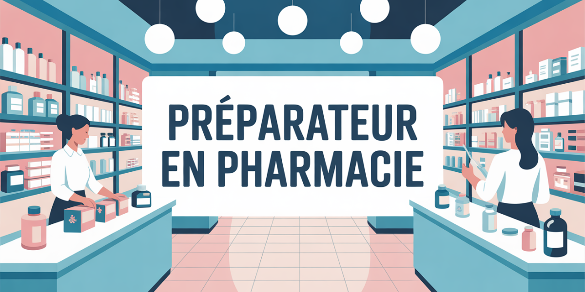 devenir préparateur en pharmacie illustration pharmacie moderne