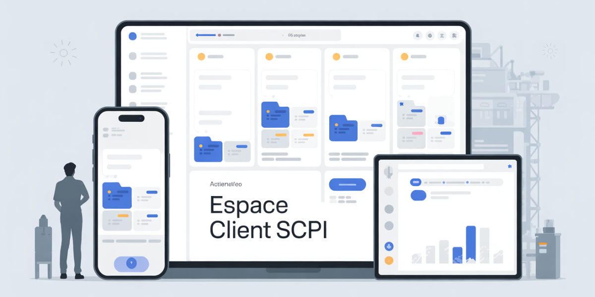 Tableau de bord client SCPI sur ordinateur et mobile