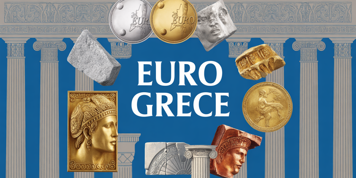 annonce euro grec pieces montage colonnes antiques