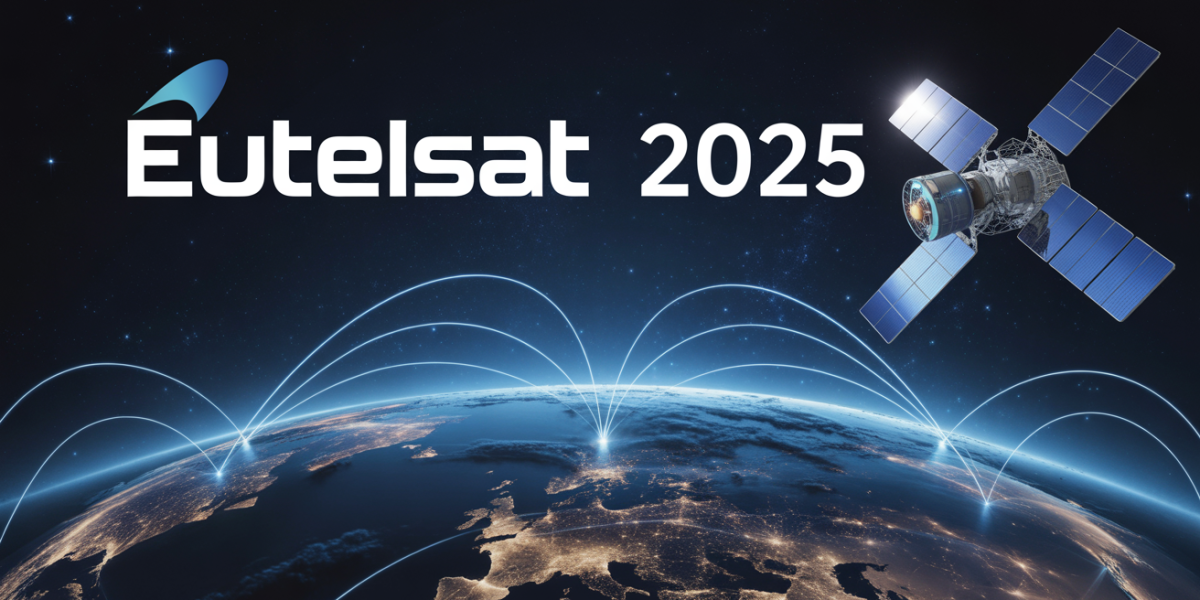 Satellite Eutelsat 2025 connectivite lumiere Terre