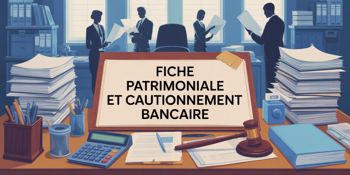 bureau documents fiche patrimoniale cautionnement bancaire