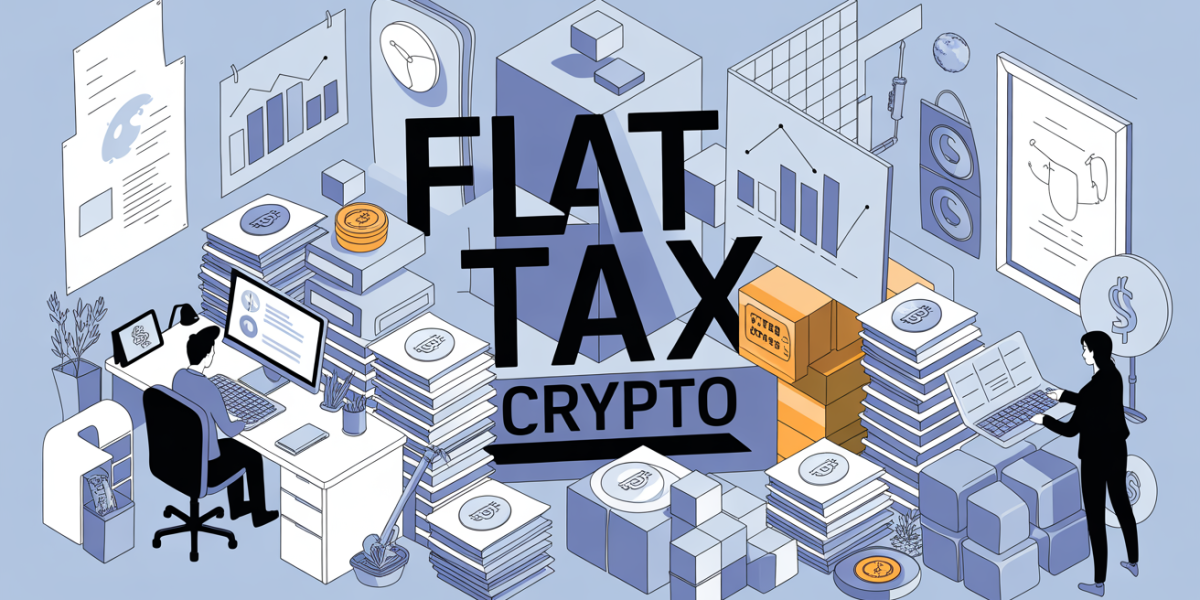 bureau stylisé flat tax crypto optimisation fiscale