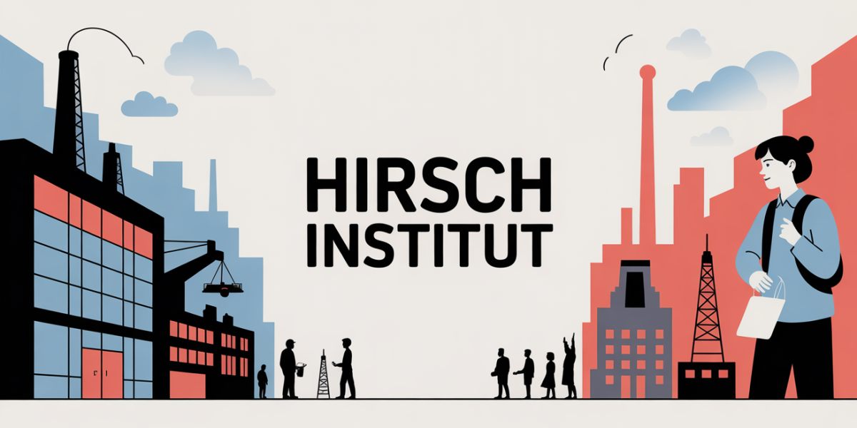 hirsch institut facade usine et scene urbaine separation
