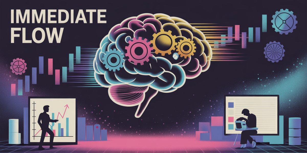 Illustration immediate flow cerveau automatisation