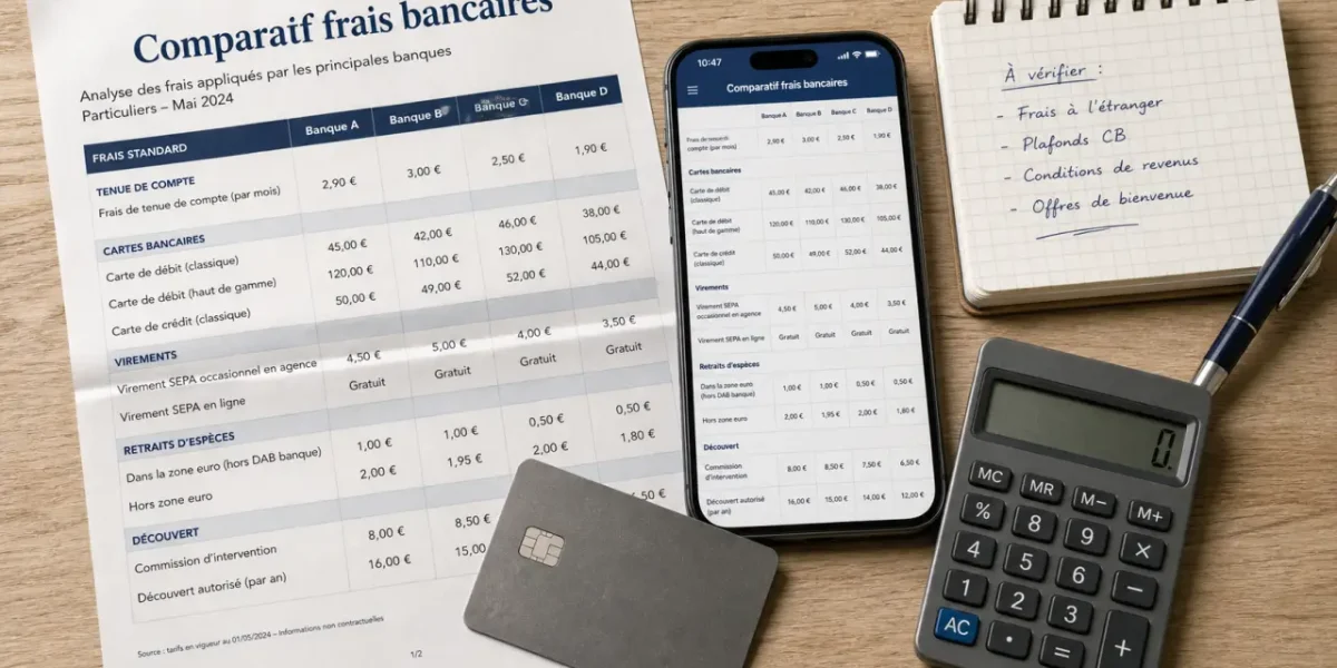 La banque le moins cher : BoursoBank et Fortuneo, frais 2026