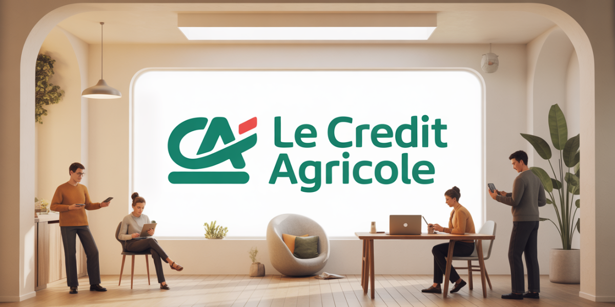 Espace client Le Fil Crédit Agricole sur écran digital