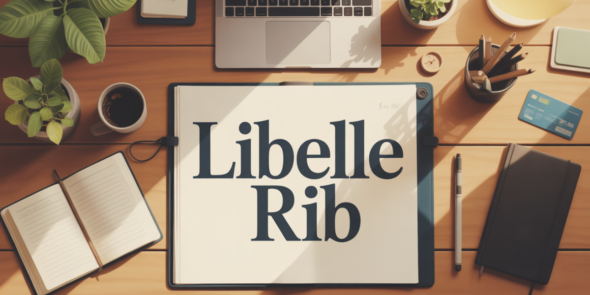 libelle rib illustration bureau carte bancaire