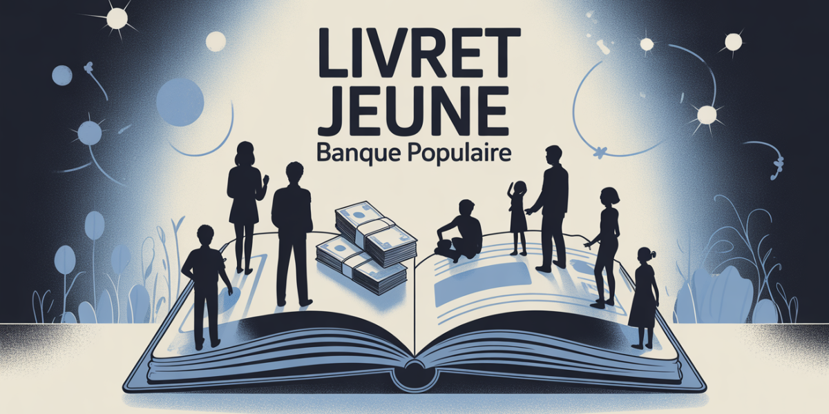 illustration livret jeune banque populaire carnet ouvert