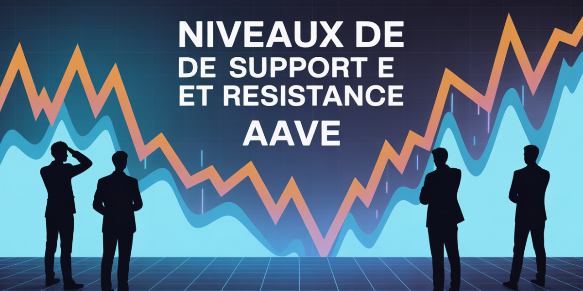 graphique digital niveaux support resistance AAVE