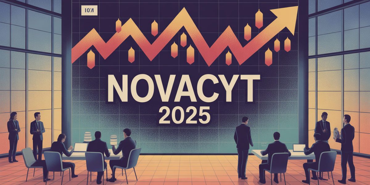 Graphique volatilité Novacyt 2025