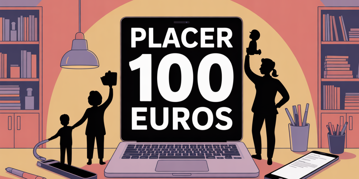 illustration placer 100 euros entre parents et enfants