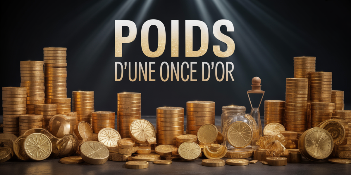 lingots d'or et balance precision poids once