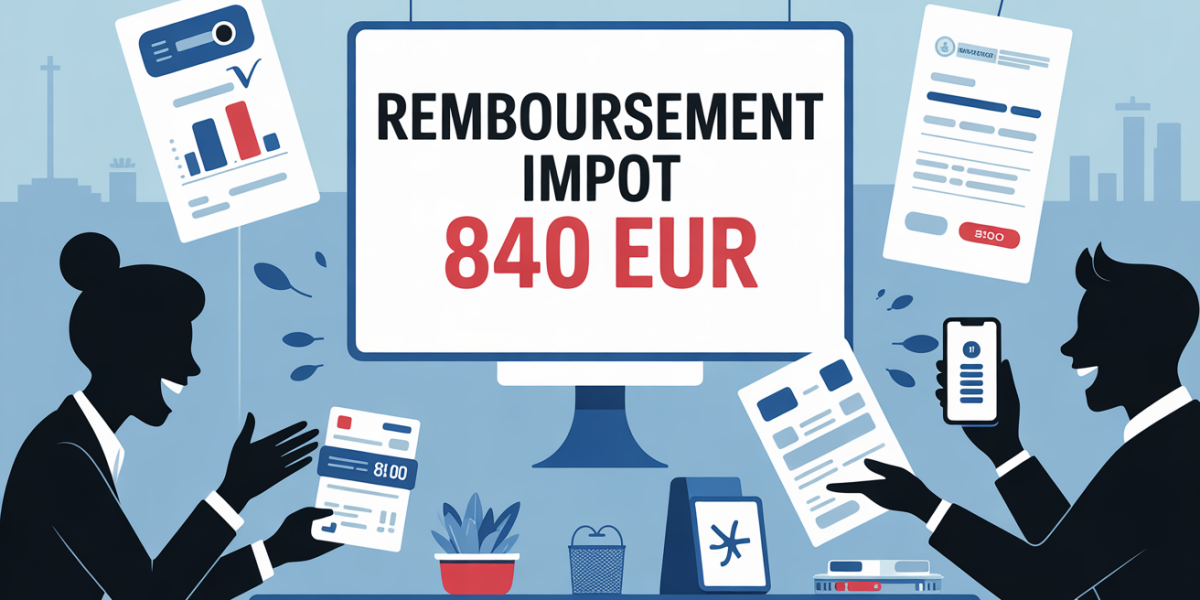 Foyer français recevant remboursement impot 840 EUR