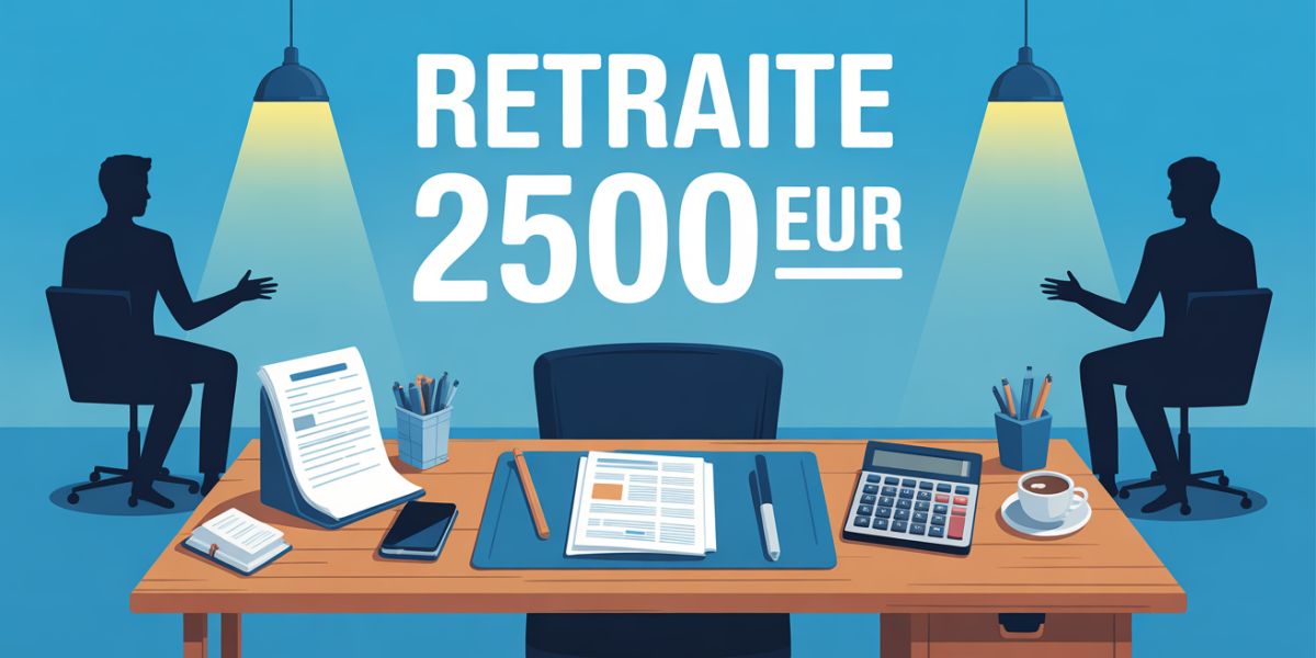 bureau lumineux retraite 2500 EUR calcul estimation
