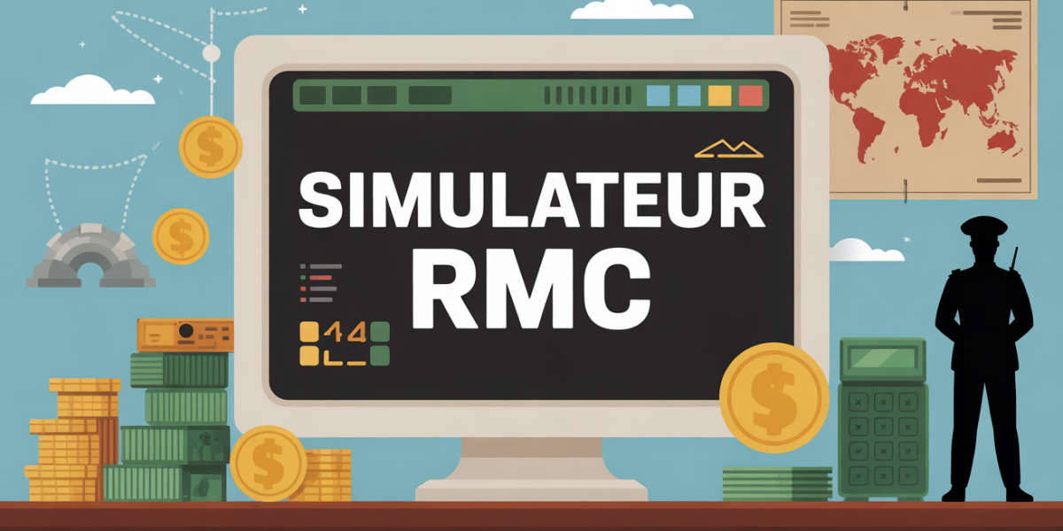 Visuel simulateur RMC retraite mutualiste du combattant ecran militaire