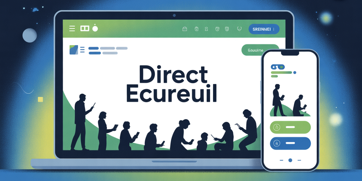 Tableau de bord Direct Ecureuil sur ordinateur et mobile