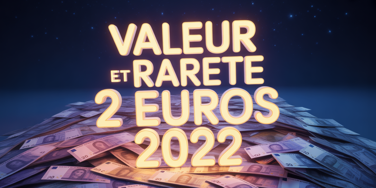 pile pieces 2 euros 2022 valeur rarete illustration