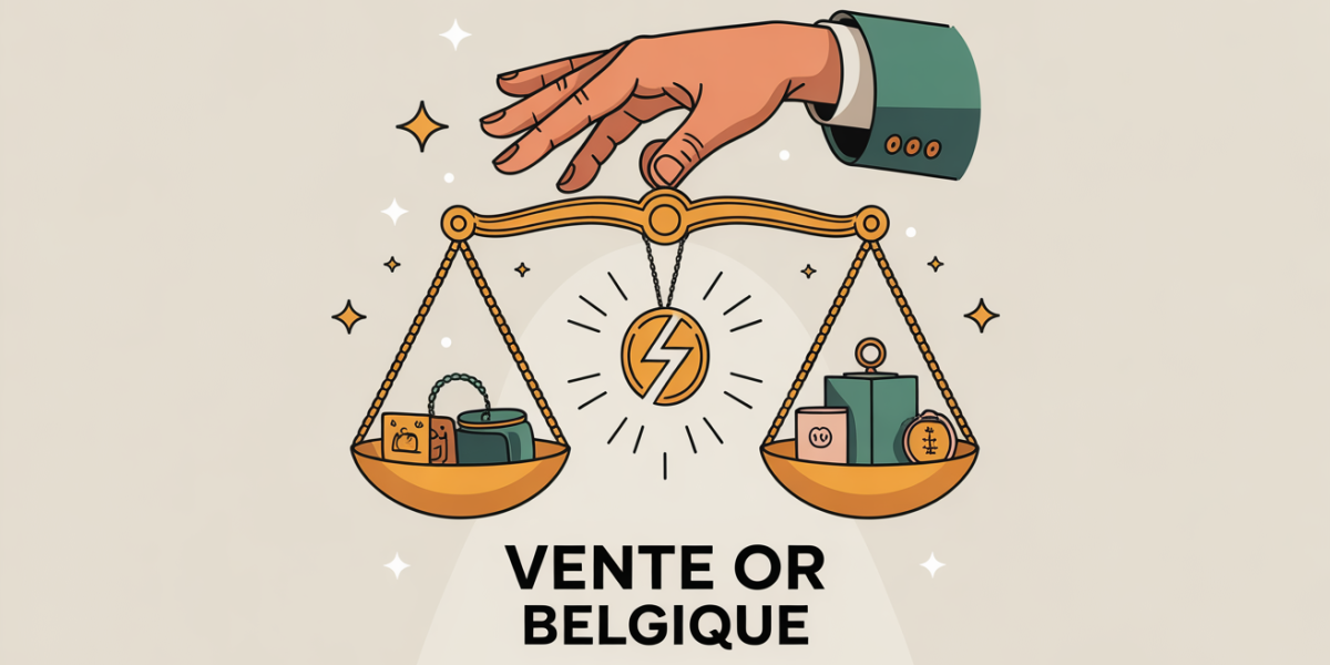 vente or belgique main balance lingot pièce bijou